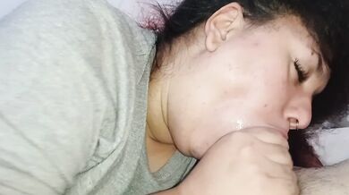 Best oral sex with and deep throat in balls, a creampie facial at the end????