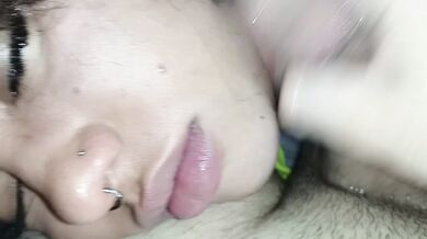 Best oral sex with and deep throat in balls, a creampie facial at the end????