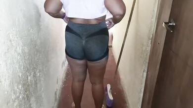 Chubby girl has a big ass like her neighbor likes it a lot