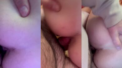 Amateur babysitter's wild pussy play