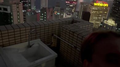 extreme blowjob on the roof of a skyscraper