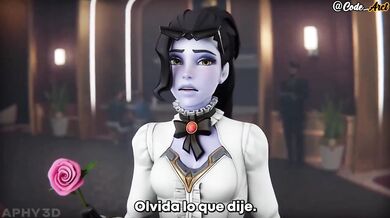 Widowmaker destroys two giant cocks (Overwatch) [Spanish subtitles]