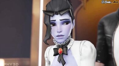 Widowmaker destroys two giant cocks (Overwatch) [Spanish subtitles]