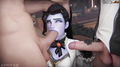 Widowmaker destroys two giant cocks (Overwatch) [Spanish subtitles]