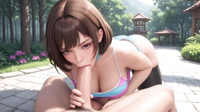 AI Generated - Big Tits POV Titfuck Sloppy Cumshot Intense Outdoor