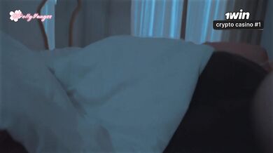 Oops... Step son accidentally cum in step mom Kisscat after fucked step sister in shared bed at night in hotel room