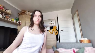 My polish stepbro took my pussy virginity this time after I tricked him with the condom penetration - Polish Dialogues