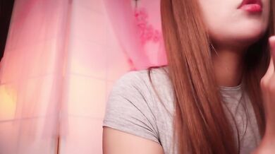 ASMR Hot Girl Gel Facial Massage and Face Touching | Ear Eating & Mouth Sounds