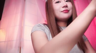 ASMR Hot Girl Gel Facial Massage and Face Touching | Ear Eating & Mouth Sounds