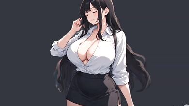 Anime Girl Seducing Man With Public Train