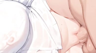 Anime Girl Seducing Man With Public Train
