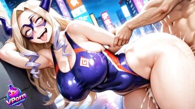 Mt. Lady was so horny that she grabbed me and had wild sex with me, it was delicious
