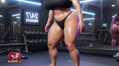 HOT GIRL WORKING OUT NAKED