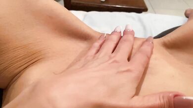 POV masturbation of a mature and beautiful pussy with a powerful orgasm