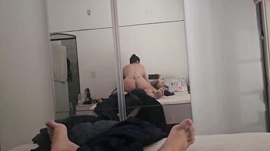 Slutty Wife Carol Taking BBC in Marital Bed as Cuckold Husband Films Everything