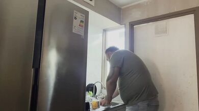 Fucking while we were in the kitchen