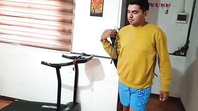 College guy sneaks in and pounds his stepmom's huge ass on the kitchen table