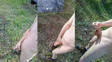 Solo Outdoor masturbation