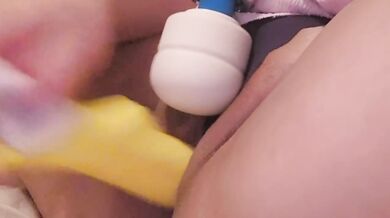 Fingertips trace pussy's fevered threshold, one climax after another
