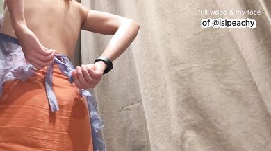 FITTING ROOM STRIP! Watch me try on clothes and get naked