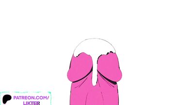 CARTOON ANIMATED FUCK TOY TESTING BIG ASS GIRL DILDO RIDE