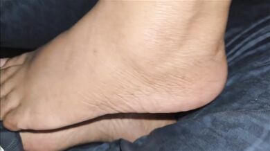 Her soles drain my dick