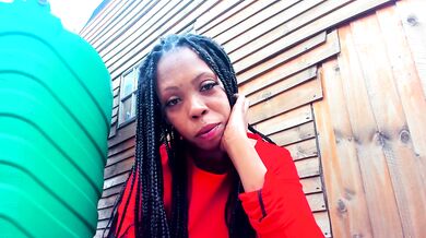 Naughty Outdoor Big Ass Fingering and Squirt extremely close-up to cam...