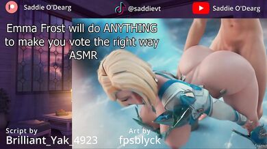 Emma Frost will do ANYTHING for your vote ASMR