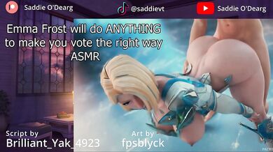 Emma Frost will do ANYTHING for your vote ASMR