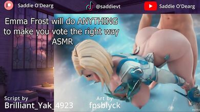 Emma Frost will do ANYTHING for your vote ASMR