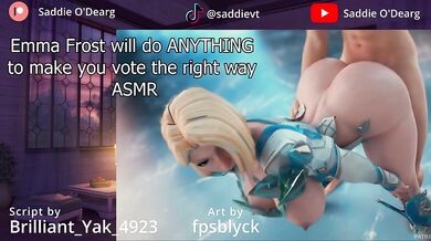 Emma Frost will do ANYTHING for your vote ASMR