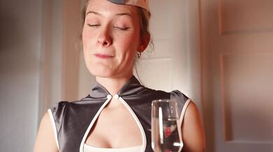 First Class Flight Attendant Gives You a Special Service ASMR