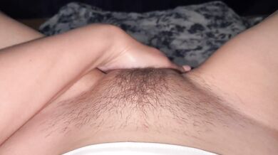 Check out how I fucked my hairy pussy—it was so wet that I couldn't hold back and peed myself from the orgasm.