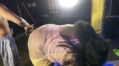 SSBBW Goddess Spanked Hard & Ass Massaged Deep Then Gives Sloppy Thank You Blowjob.
