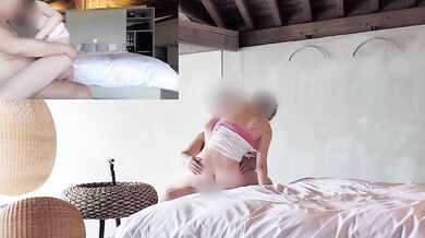 Fuck by standing doggy style and cowgirl on a chair (double angle)