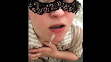 Hot wife cum in mouth and swallow compilation