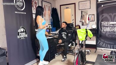 A gorgeous Latina Teen with a big Ass fucks her personal trainer | Yenifer Chacon