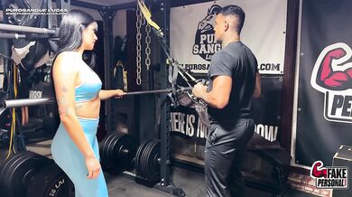 A gorgeous Latina Teen with a big Ass fucks her personal trainer | Yenifer Chacon