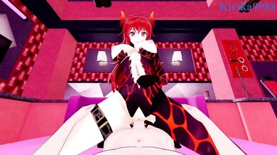 Dola and I have intense sex in a secret room. - Nijisanji VTuber POV Hentai