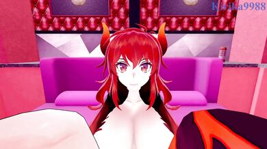 Dola and I have intense sex in a secret room. - Nijisanji VTuber POV Hentai