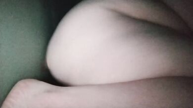 Tight dildo traps daring, unbound pussy re