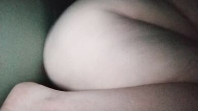 Tight dildo traps daring, unbound pussy re