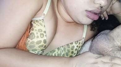 Greedy girl eating my cock and balls, bitch with her big mouth, eats my whole cock, fucking my balls in her greedy mouth.