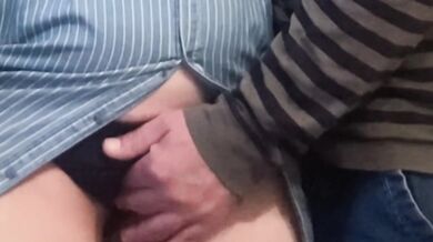 Hot Babe Lets Me Rub Her Hairy Pussy