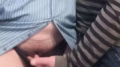 Hot Babe Lets Me Rub Her Hairy Pussy