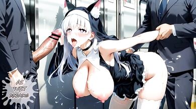 HARDCORE CREAMPIE ORGY AT THE PUBLIC TRAIN!! WANNA JOIN? (XXX PUBLIC ANIMATION COMPILATION) - ASMR/JOI
