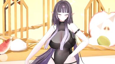 Thicc Elf VTuber Dances KPop | Sunny Side Up Nude MMD