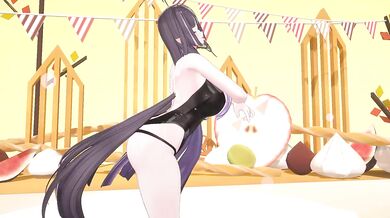 Thicc Elf VTuber Dances KPop | Sunny Side Up Nude MMD