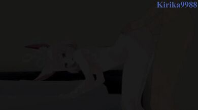 Yoshino Niko and I have intense sex in the bedroom. - Blue Archive Hentai