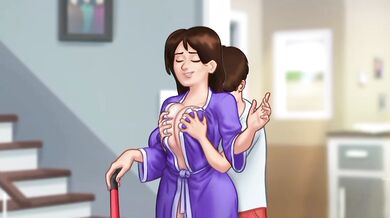SUMMERTIME SAGA : ( GAME ) - DESCUBRÍ QUE MADRASTRA LIMPIANDO SIN ROPA INTERIOR Y VEAN QUE FUE LO QUE HICE